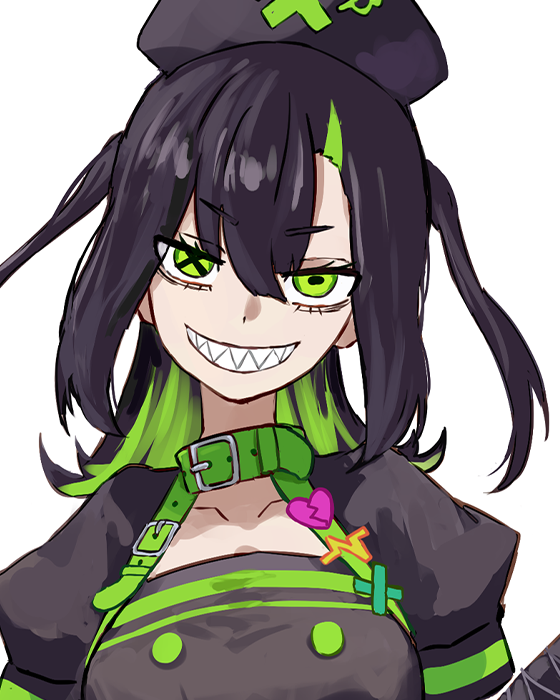 エナジー注射する黒ナースちゃん