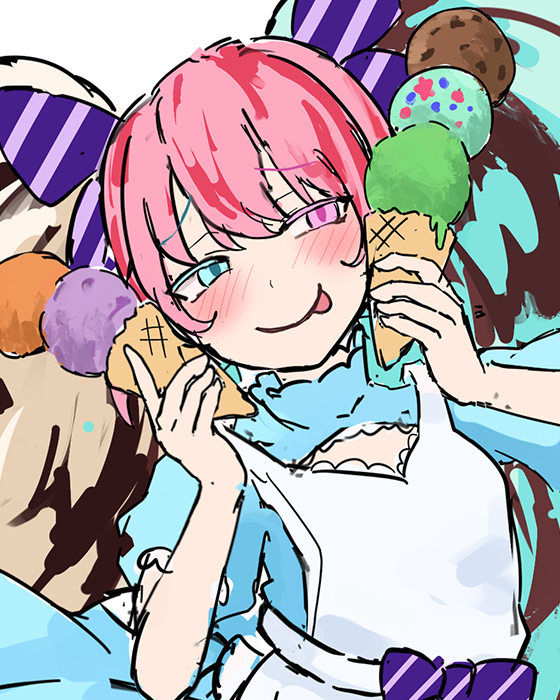 三色アイスクリームちゃん